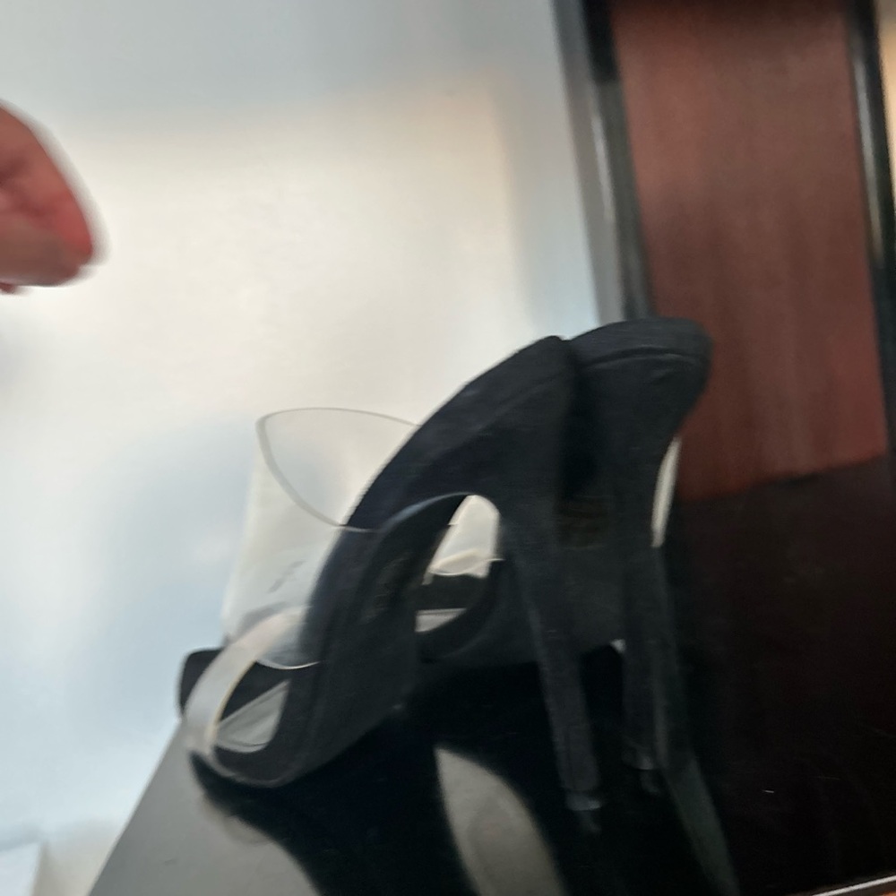 Revo Black Women's Heels Revo Black and Clear Women's Heels 8.5 - Picture 10 of 13
